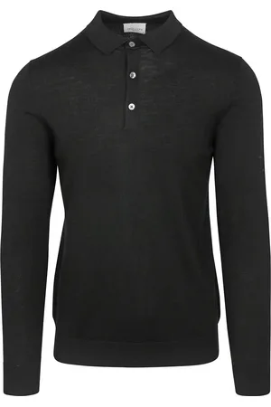 Profuomo Longsleeve Poloshirt Merinowol