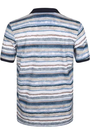 State of art Polo Strepen Blauw