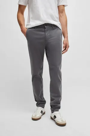 HUGO BOSS Satin Chino Antraciet