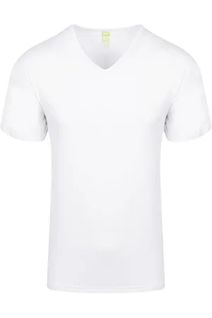 Alan Red Bamboo T-shirt V-Hals