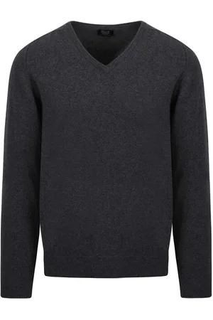 William Lockie Pullover Lamswol Antraciet V