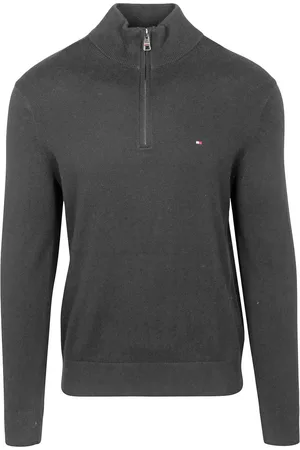 Tommy Hilfiger Half Zip Trui Antraciet