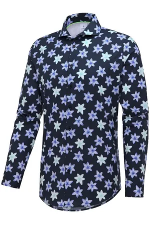 Blue Industry Overhemd Bloemen