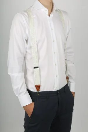 Sir Redman Bretels Wedding Combi Pack Festive Leaves Off-white