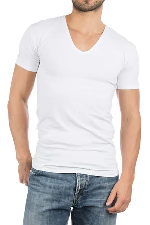 Alan Red T-Shirt V-Neck Stretch 2-Pack