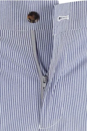 Suitable Chino Strepen Blauw