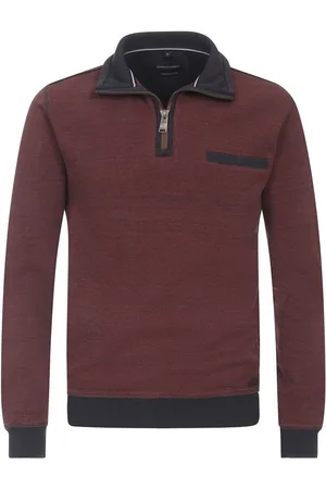Casa Moda Half Zip Trui Bordeaux