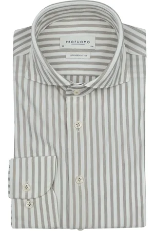 Profuomo Japanese Knitted Overhemd Streep