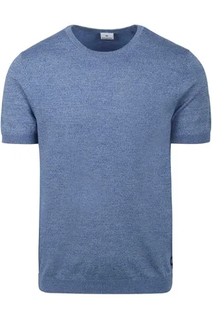 Blue Industry Knitted T-Shirt Melange