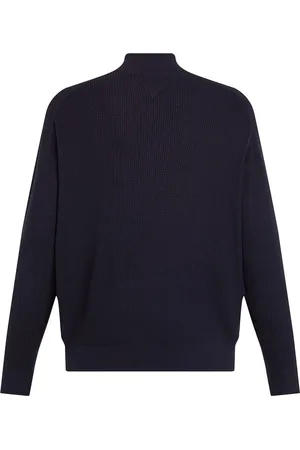Tommy Hilfiger Big & Tall Half Zip Trui Structuur Navy