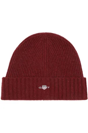GANT Muts Wol Bordeaux