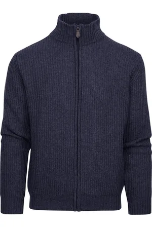 Suitable Vest Wol Blend Navy