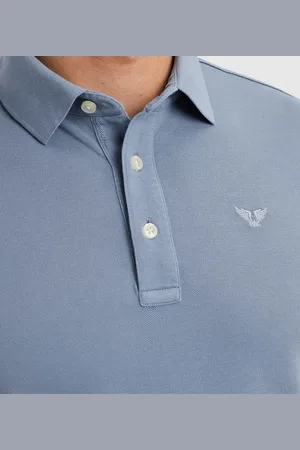 PME Legend™ Poloshirt Garment Dye Piqu?? Blauw