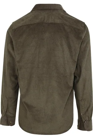 Suitable Overshirt Corduroy Donkergroen