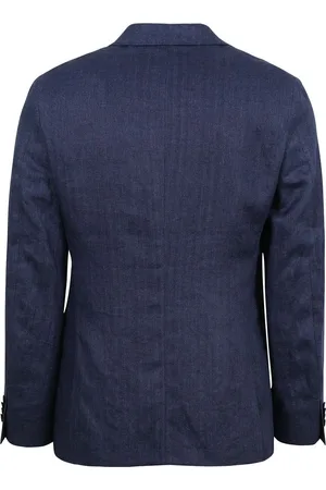 Suitable Blazer Linnen Royal Blauw