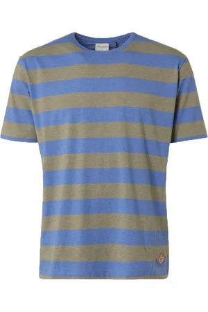 No Excess T-Shirt Strepen Blauw