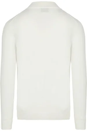 Suitable Race Half Zip Trui Ecru