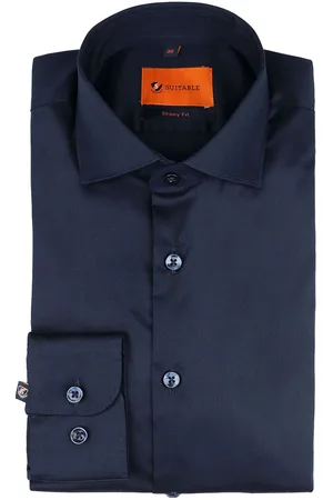 Suitable Overhemd Skinny Fit Navy 241-1