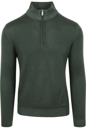 R2 Amsterdam R2 Half Zip Trui Merino Wol