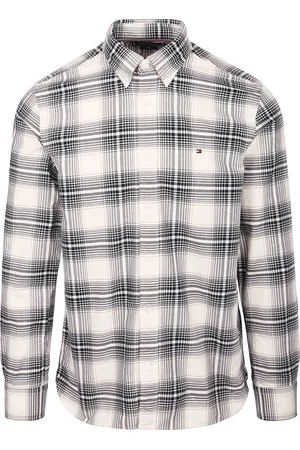 Tommy Hilfiger Oxford Overhemd Ruit Blauw