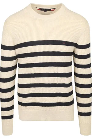 Tommy Hilfiger Sweater Ink Stripes Beige