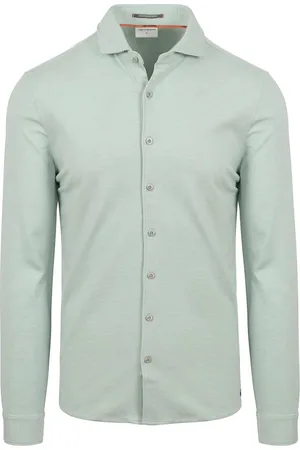 No Excess Overhemd Jersey Mintgroen