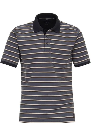 Casa Moda Poloshirt Strepen Blauw