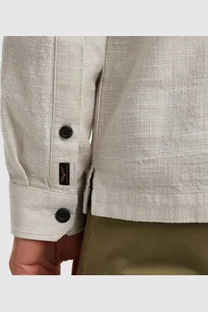 PME Legend™ Overshirt 2 Tone Slub Ecru