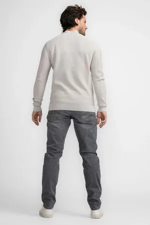 Petrol Industries Half Zip Pullover Ecru