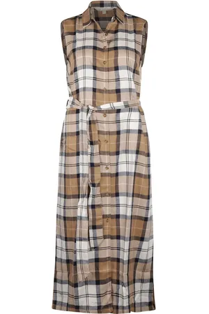 Barbour Lange jurk Caroline Ruiten Bruin