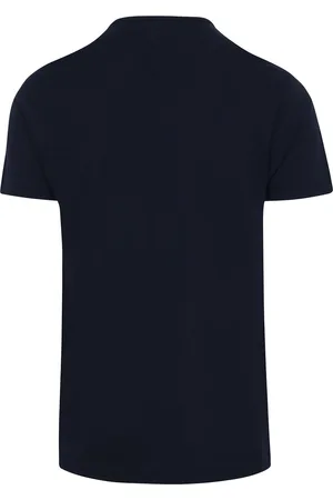Alan Red Derby O-Hals T-Shirt Navy (2Pack)