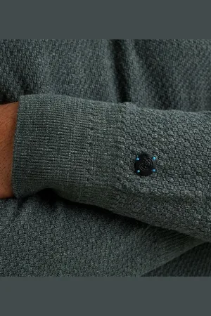 Cast Iron Knitted Half Zip Trui
