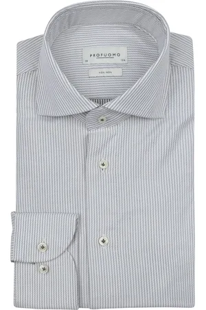 Profuomo Twill Overhemd Streep