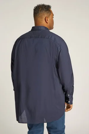 Tommy Hilfiger Big And Tall Overhemd Poplin Navy
