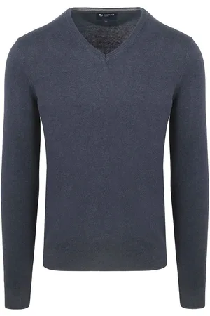 Suitable Respect Vinir Pullover Melange Navy