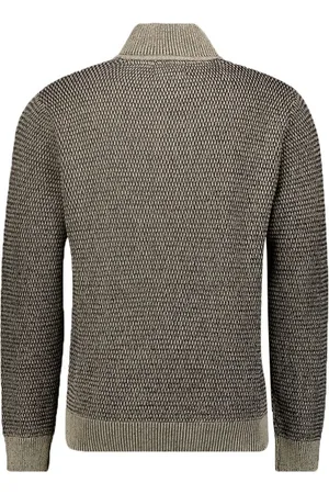 No Excess Half Zipper Greige