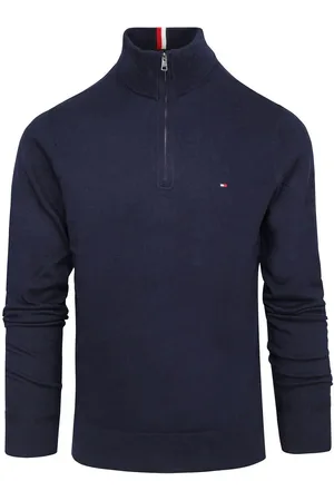 Tommy Hilfiger Half Zip Trui Navy