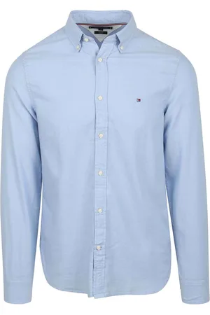 Tommy Hilfiger Overhemd Dobby Lichtblauw