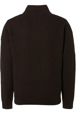 No Excess Half Zip Trui Coffee