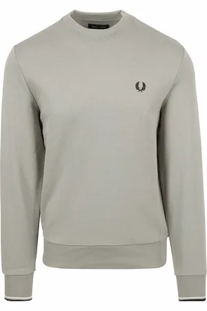 Fred Perry Sweater Logo Limestone