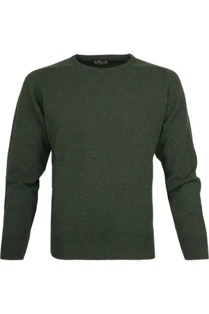 William Lockie Rosemary Lambswool Groen