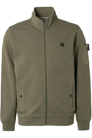 No Excess Vest Twill Donkergroen
