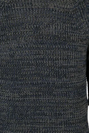 Knowledge Cotton Apparal Trui Yarn Blauw