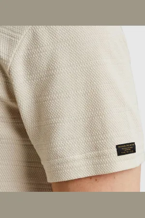 PME Legend™ T-Shirt Jacquard Stripe Ecru