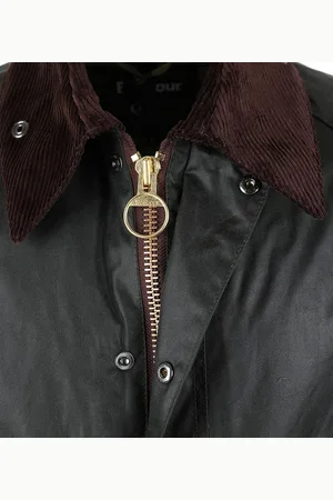Barbour Bedale Wax Jas Donkergroen