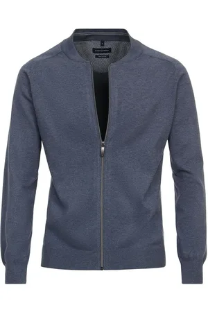 Casa Moda Vest Zip Blauw