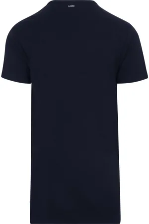 Alan Red Derby Extra Lang T-Shirt Navy (2-Pack)