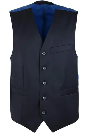 Suitable Gilet Piga Wol Donkerblauw