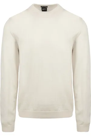 HUGO BOSS Trui Bjarno Wol Ecru