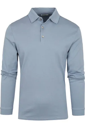 Brax Longsleeve Polo Pirlo Blauw